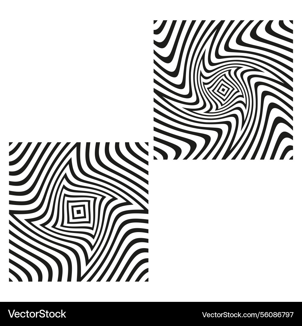 Optical swirl square vortex pattern twisted Optical swirl square vortex pattern twisted vector image