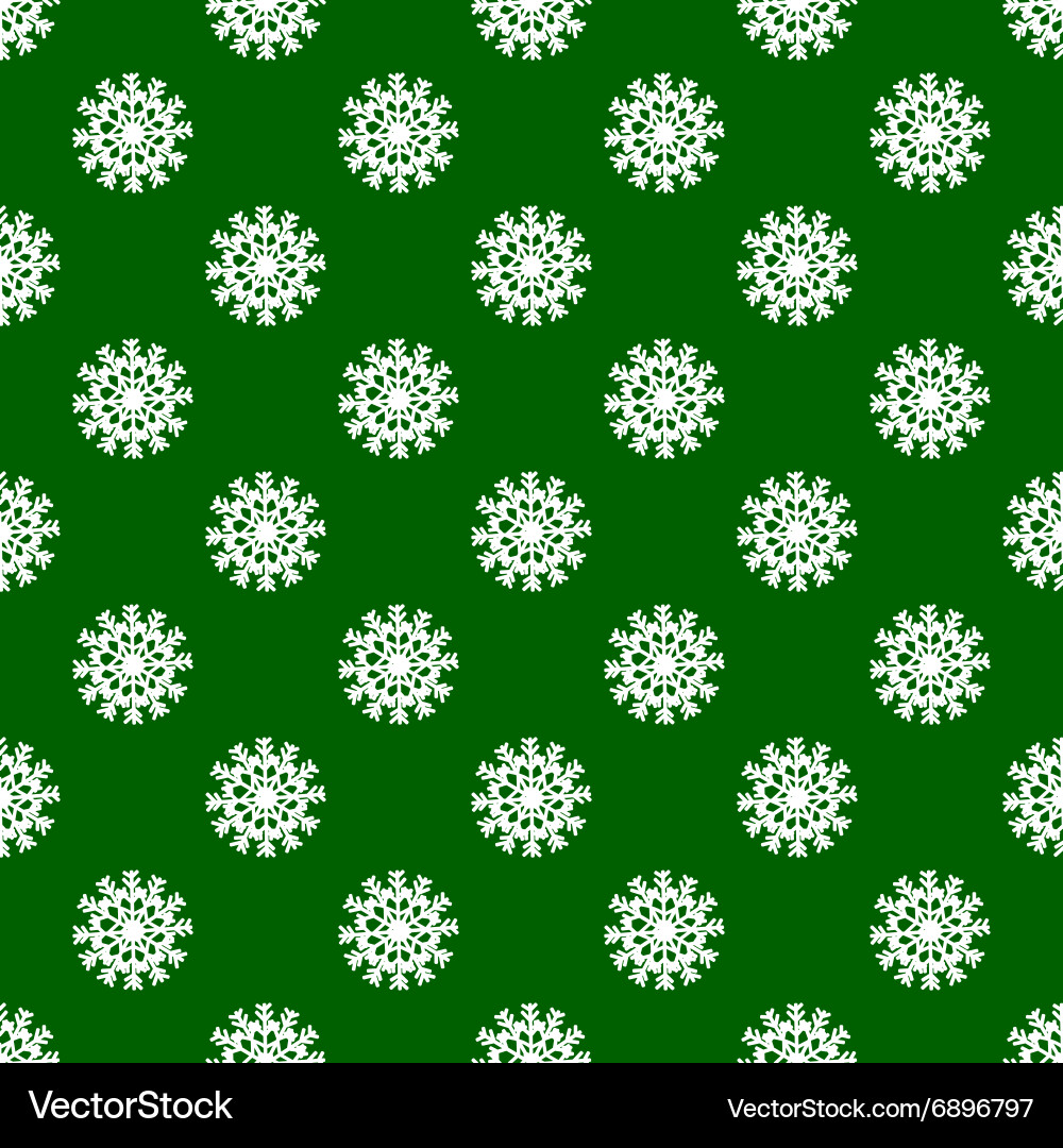 White Snowflake Pattern vector image