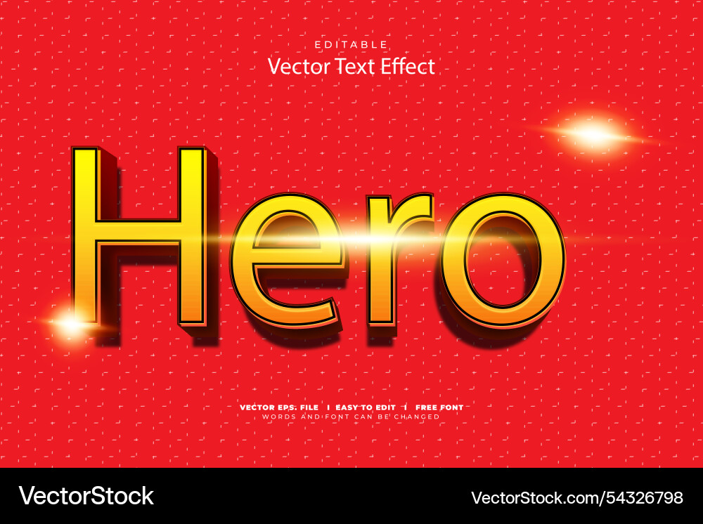 3d text effect editable 3d text effect editable vector image
