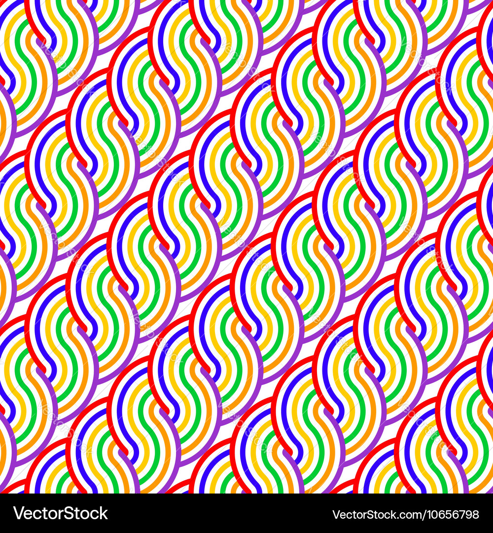 Design seamless colorful waving pattern Vector Image
