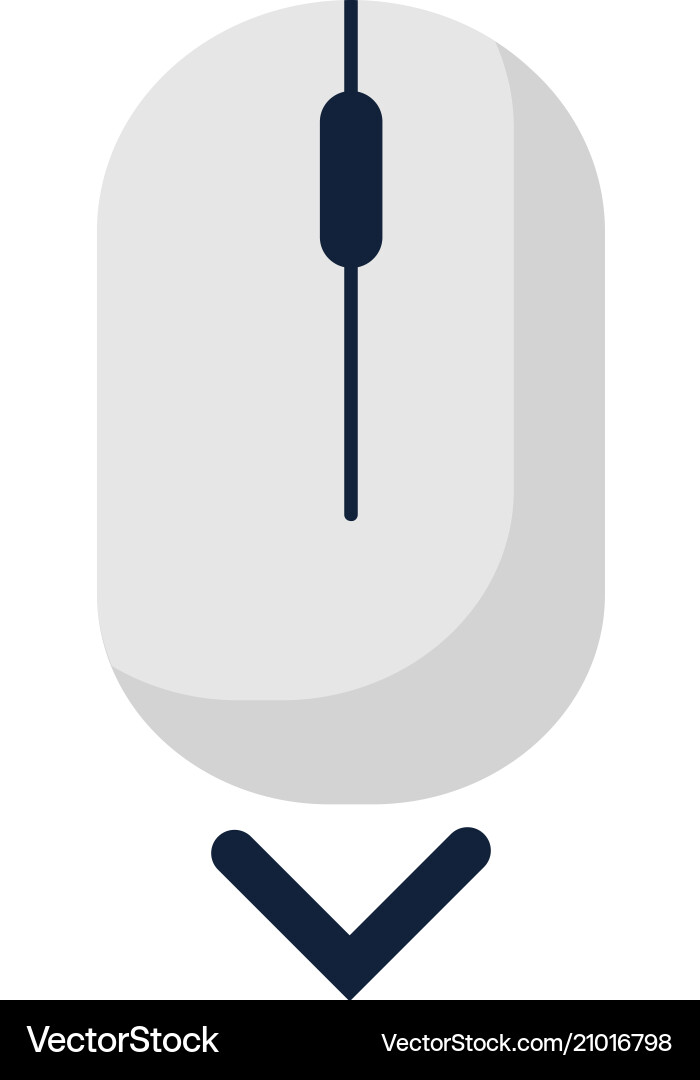 Scroll down up computer mouse icon symbol flat vector image