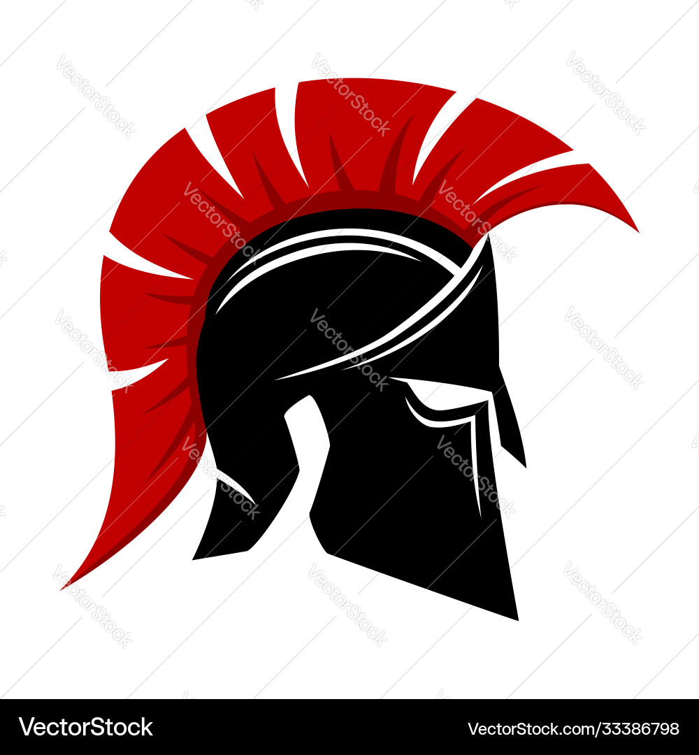 Spartan Helmet Icon vector image