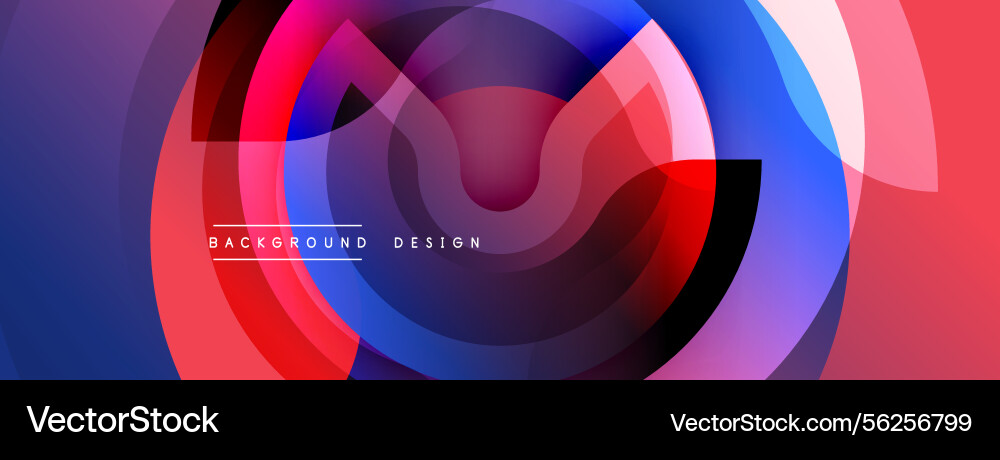 Abstract colorful design features overlapping Abstract colorful design features overlapping vector image