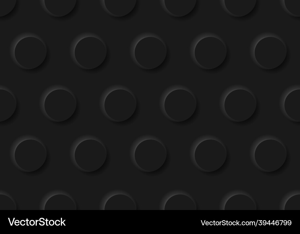 Dark Embossed Circle Pattern vector image