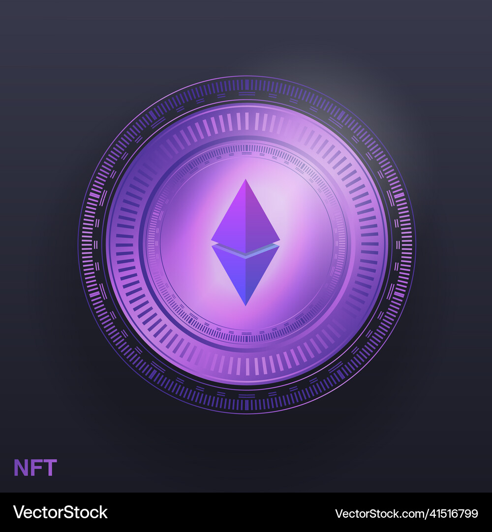 NFT Cryptocurrency Token – Royalty-Free Vector | VectorStock