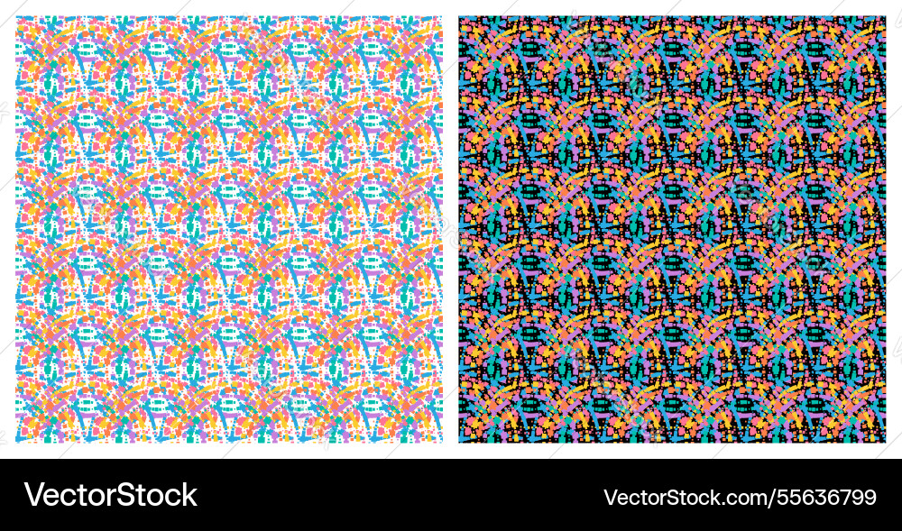 Seamless pattern with multi colored circular Seamless pattern with multi colored circular vector image