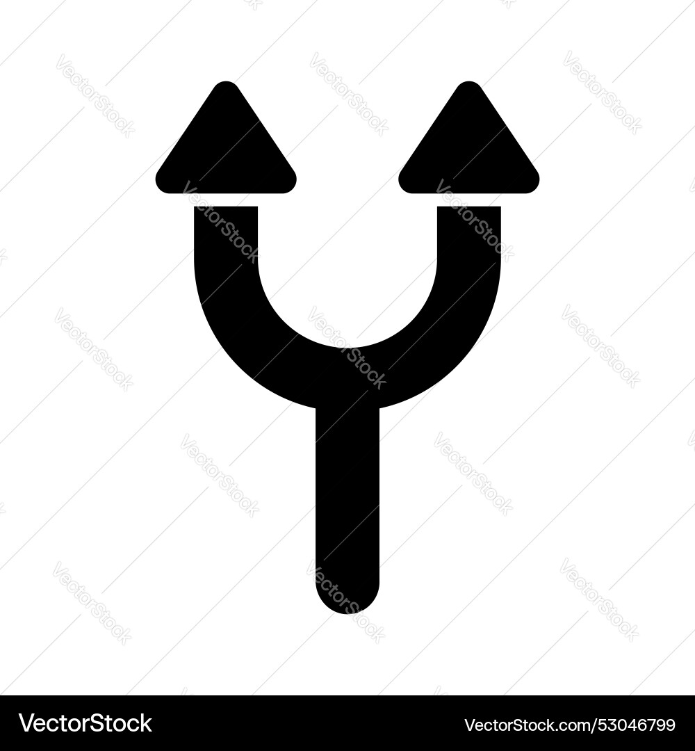 Two way arrow design isolated on white background Vector Image
