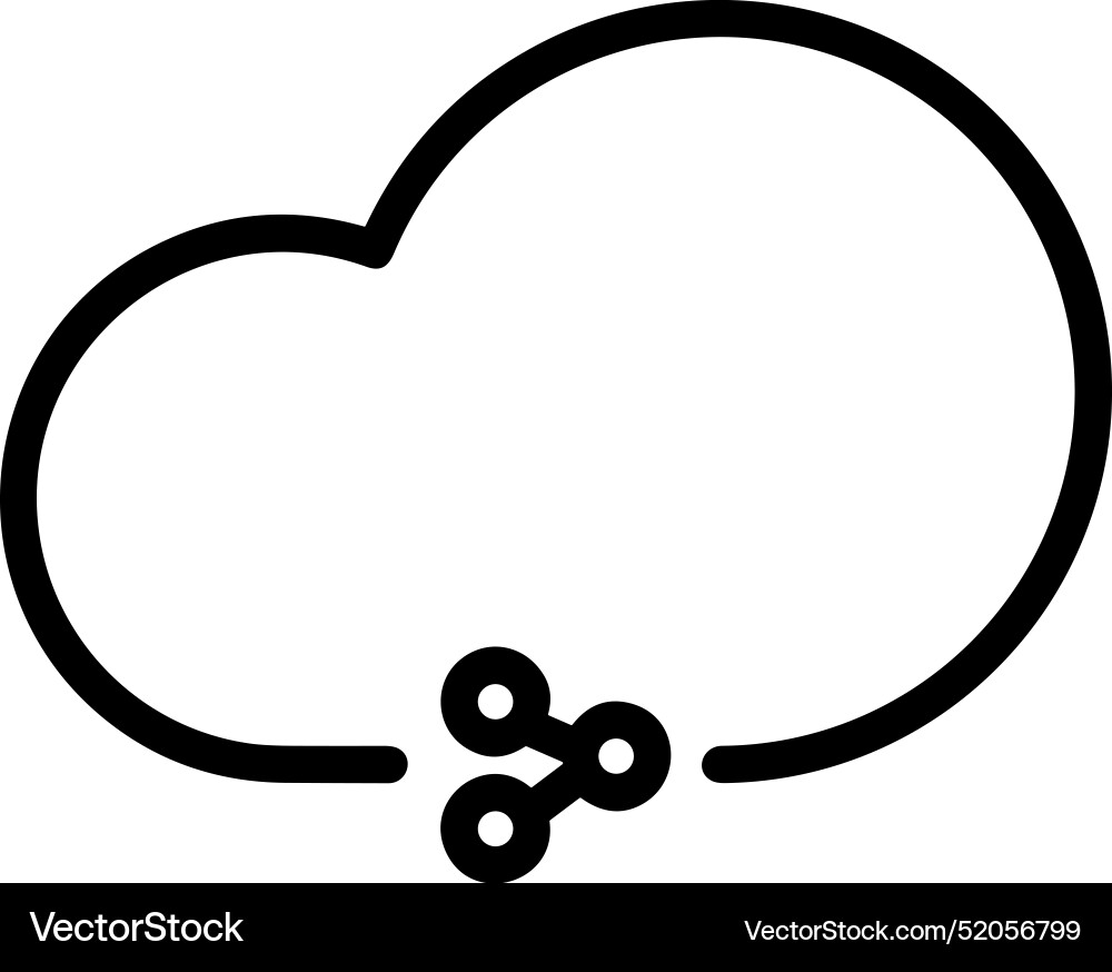 Upload outline icon symbol image Vector Image