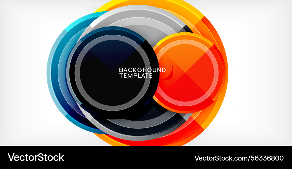 Abstract circular design vibrant layers create Abstract circular design vibrant layers create Vector Image