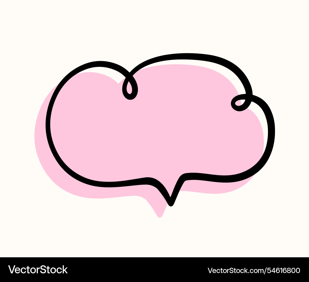 Chat speech bubble message text cloud shape Chat speech bubble message text cloud shape vector image