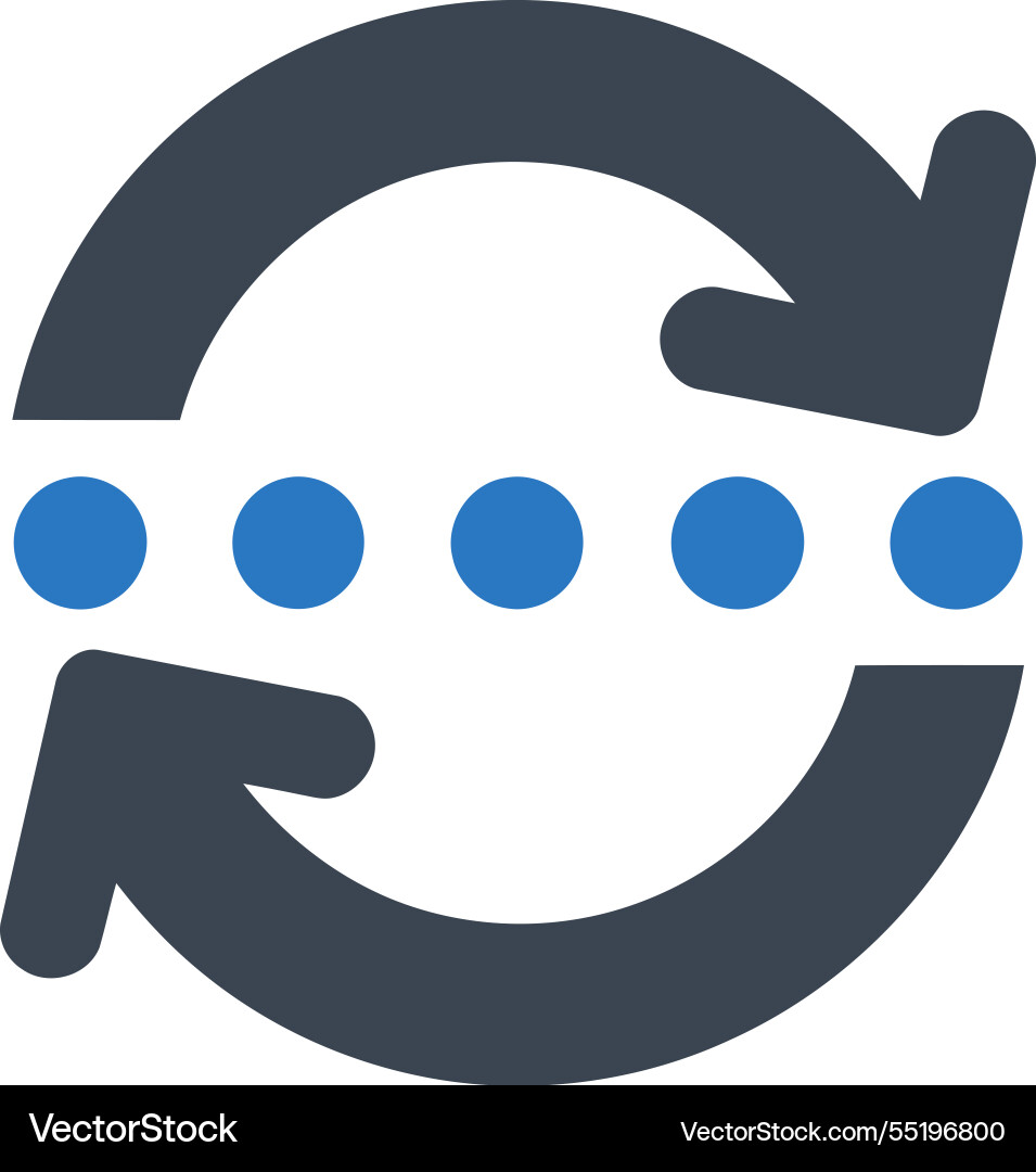 Data loop icon Vector Image