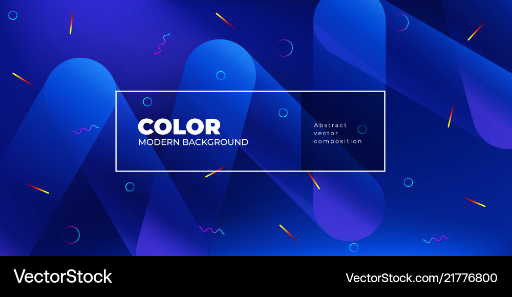 Fluid Color Gradient Shapes Background vector image