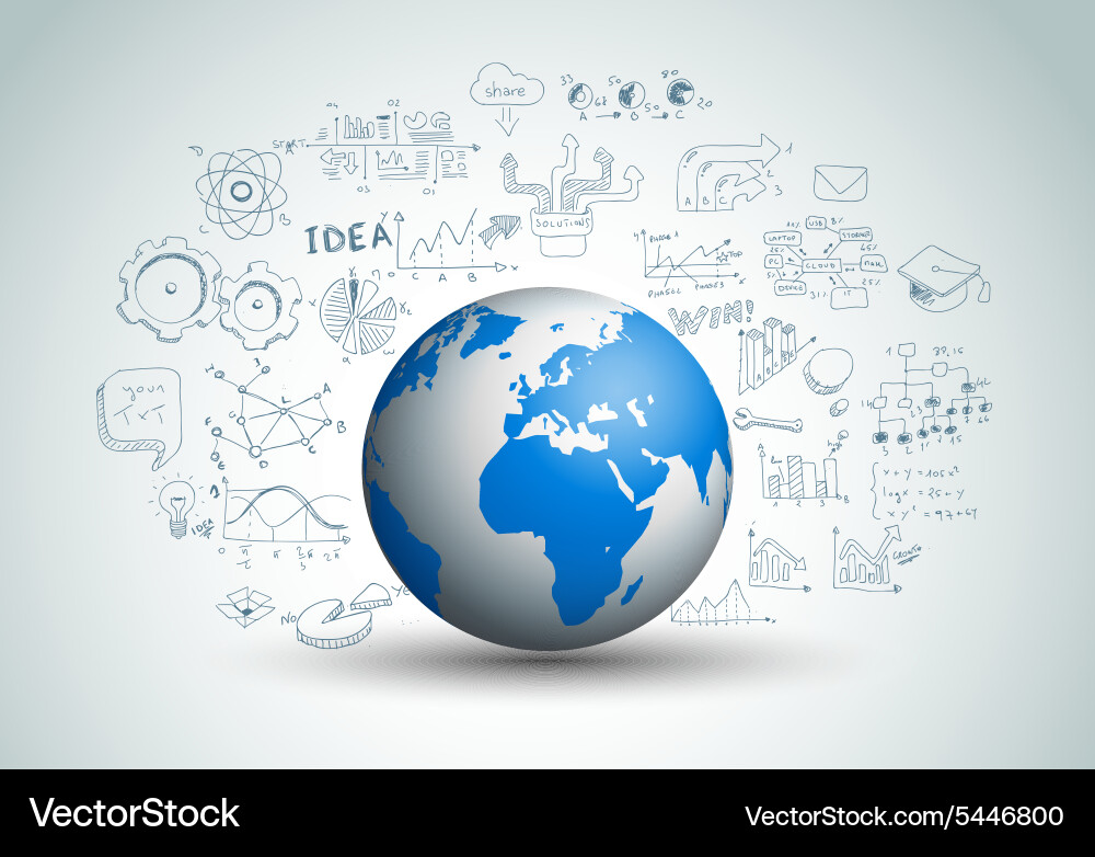 Idea concept layout for brainstorming vector image