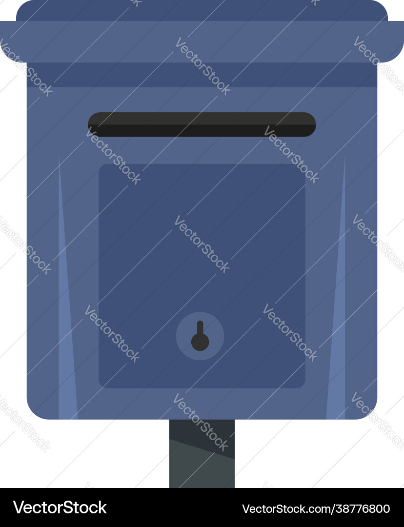 Message mailbox icon flat isolated Message mailbox icon flat isolated vector image