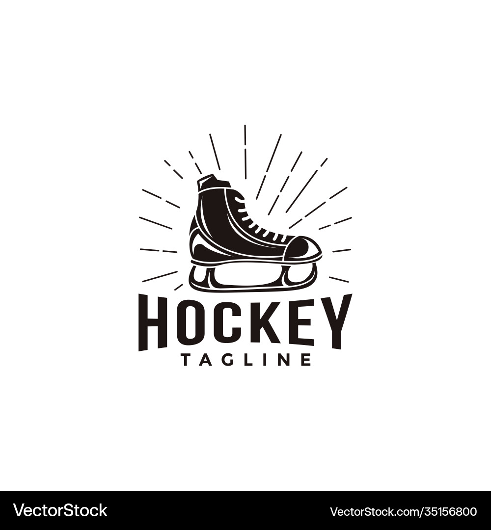 Vintage Seal Badge Hockey Sport Logo Vintage Seal Badge Hockey Sport Logo vektorbild