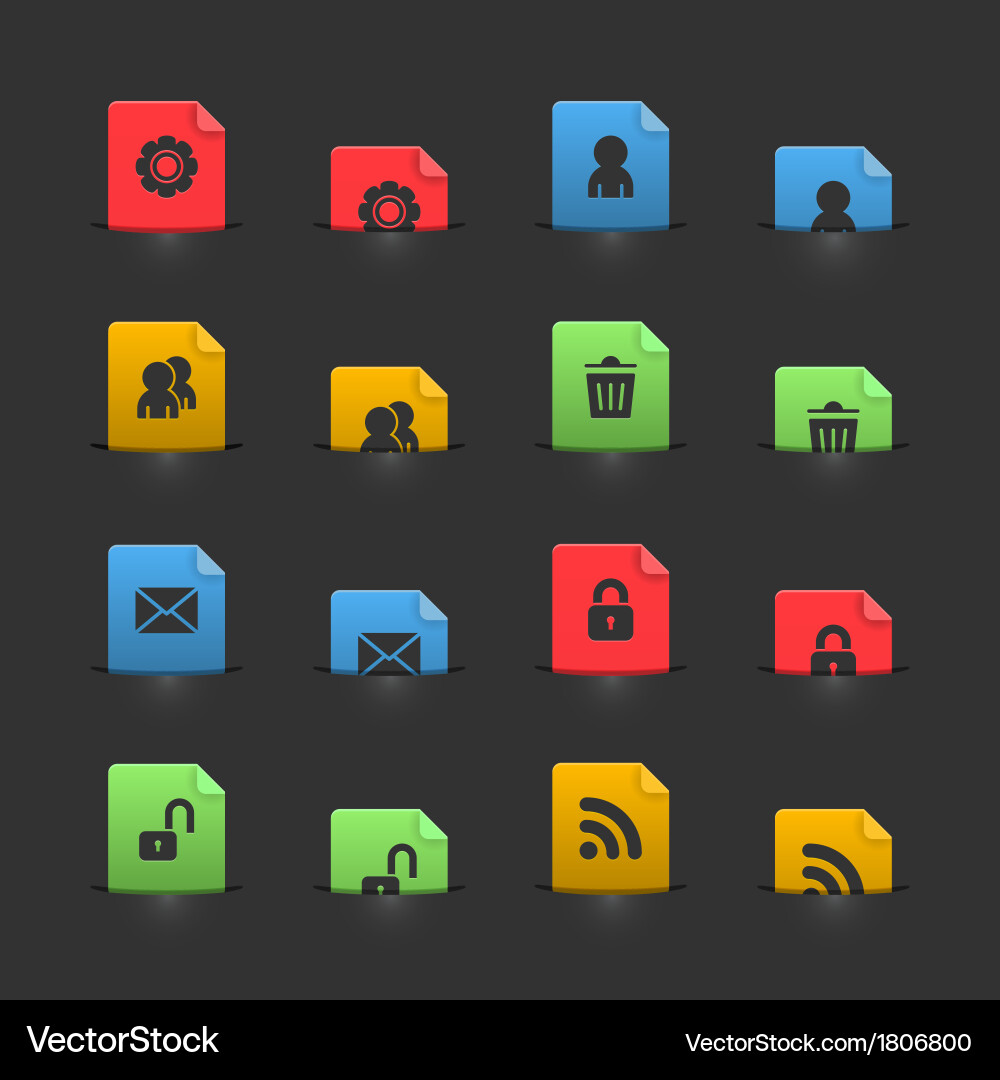 Website ui elements on moving stubs vector image