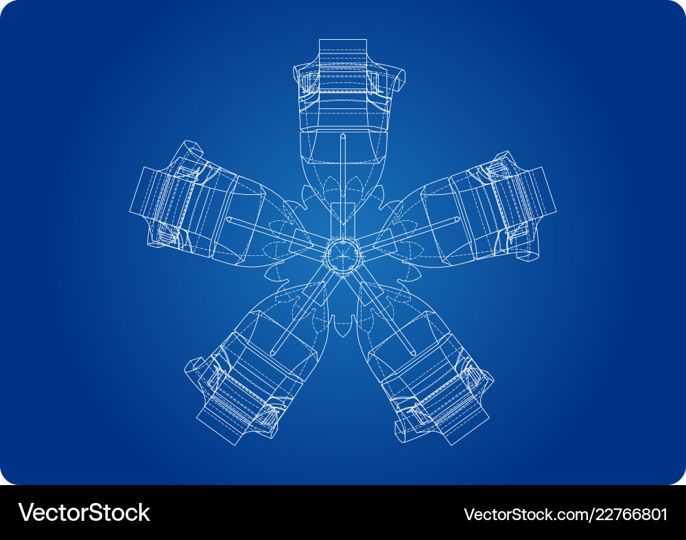 3d Modell der Kranhand auf blau 3d Modell der Kranhand auf blau vektorbild