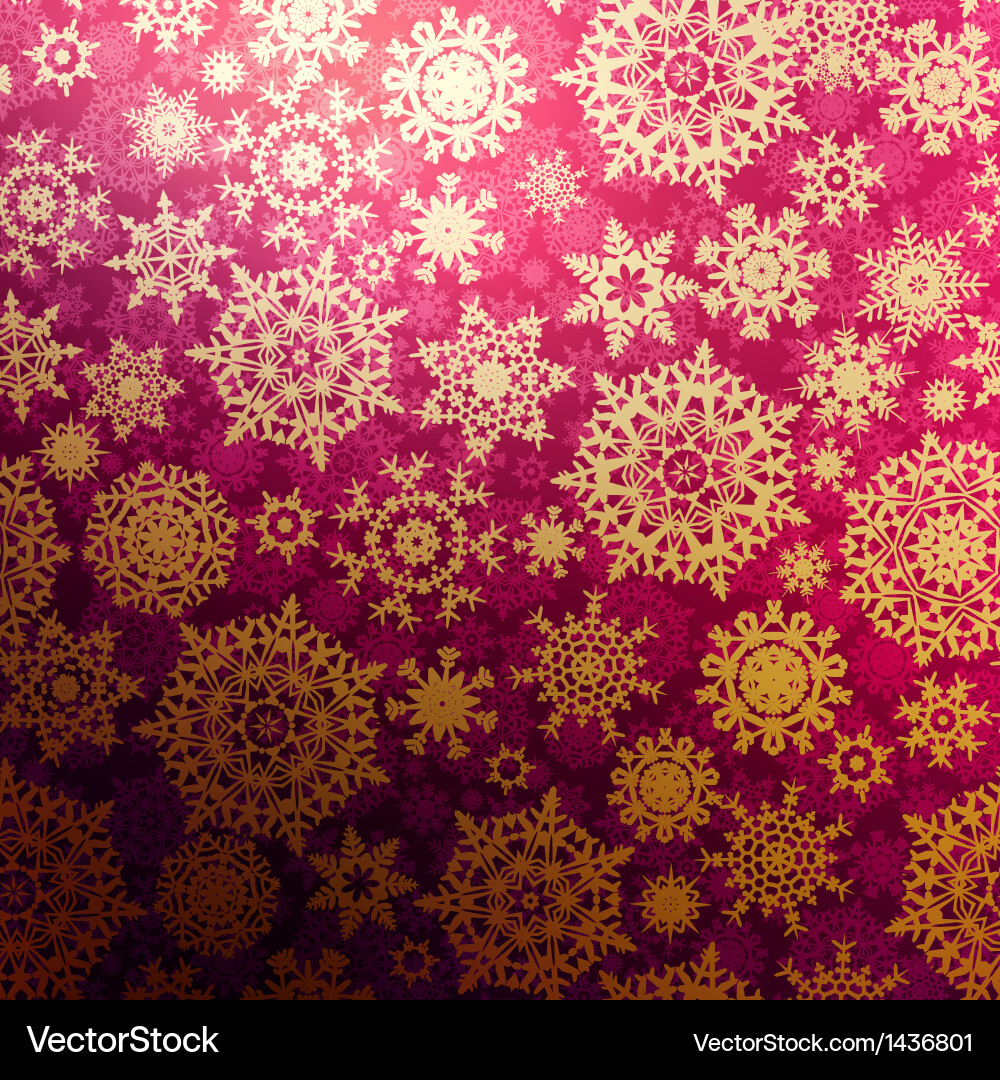 Christmas pattern snowflake background eps 10 Vector Image