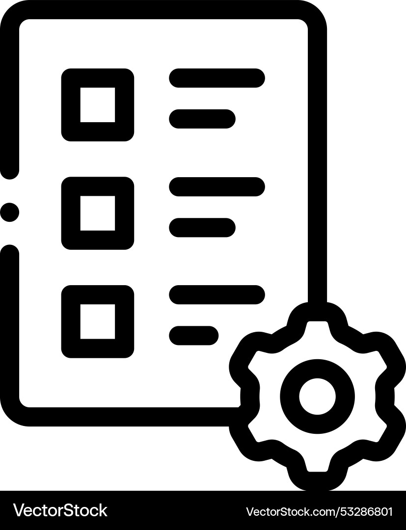 Evaluation icon thin linear style design isolated Evaluation icon thin linear style design isolated vector image