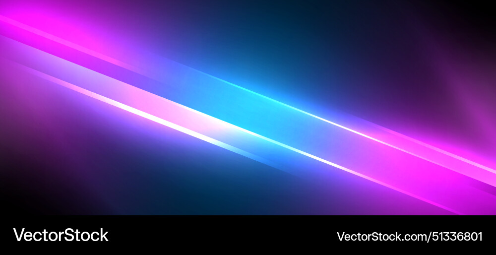 Neon dynamic diagonal light rays background Vector Image