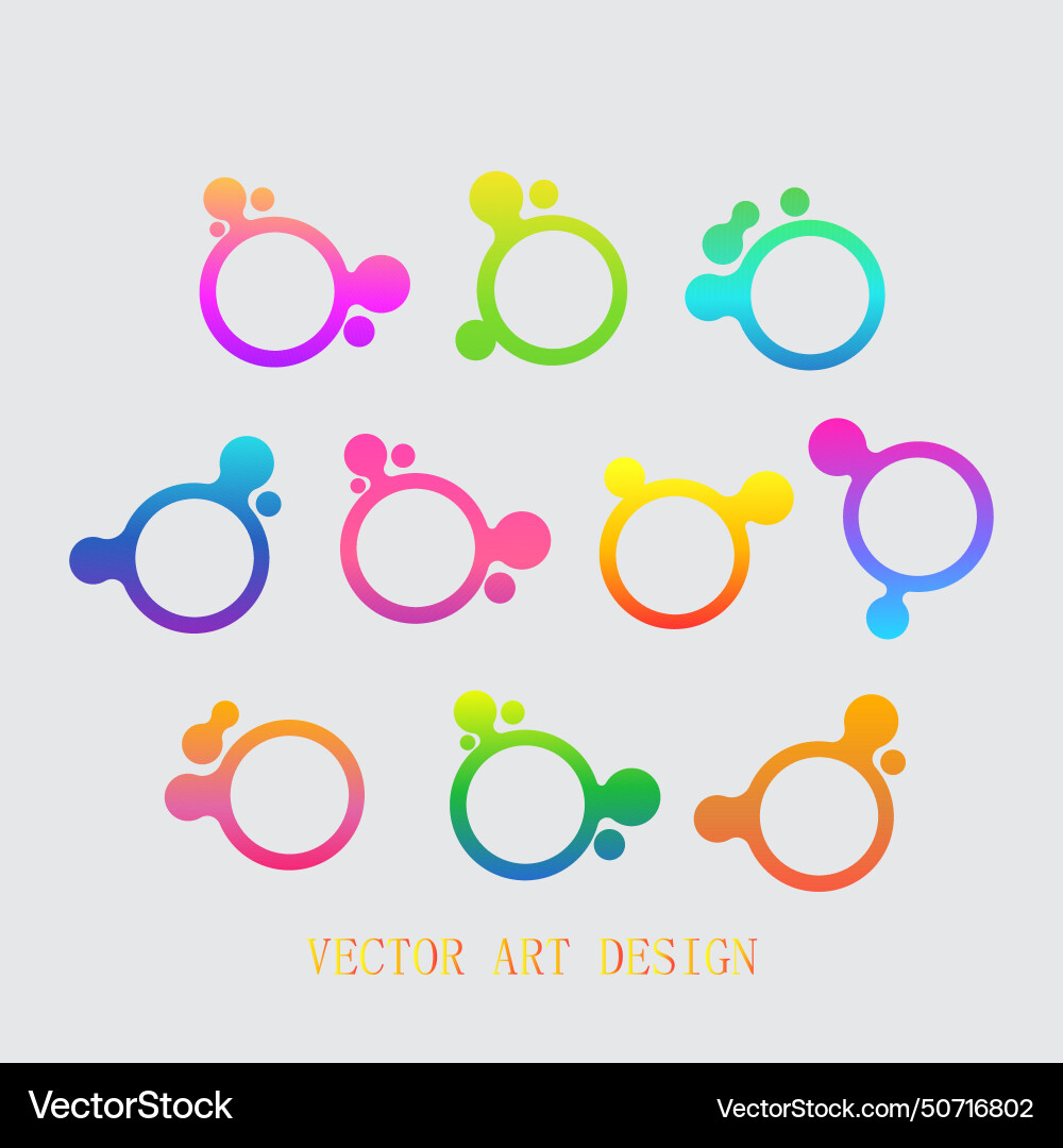 Abstract background with circles vector image