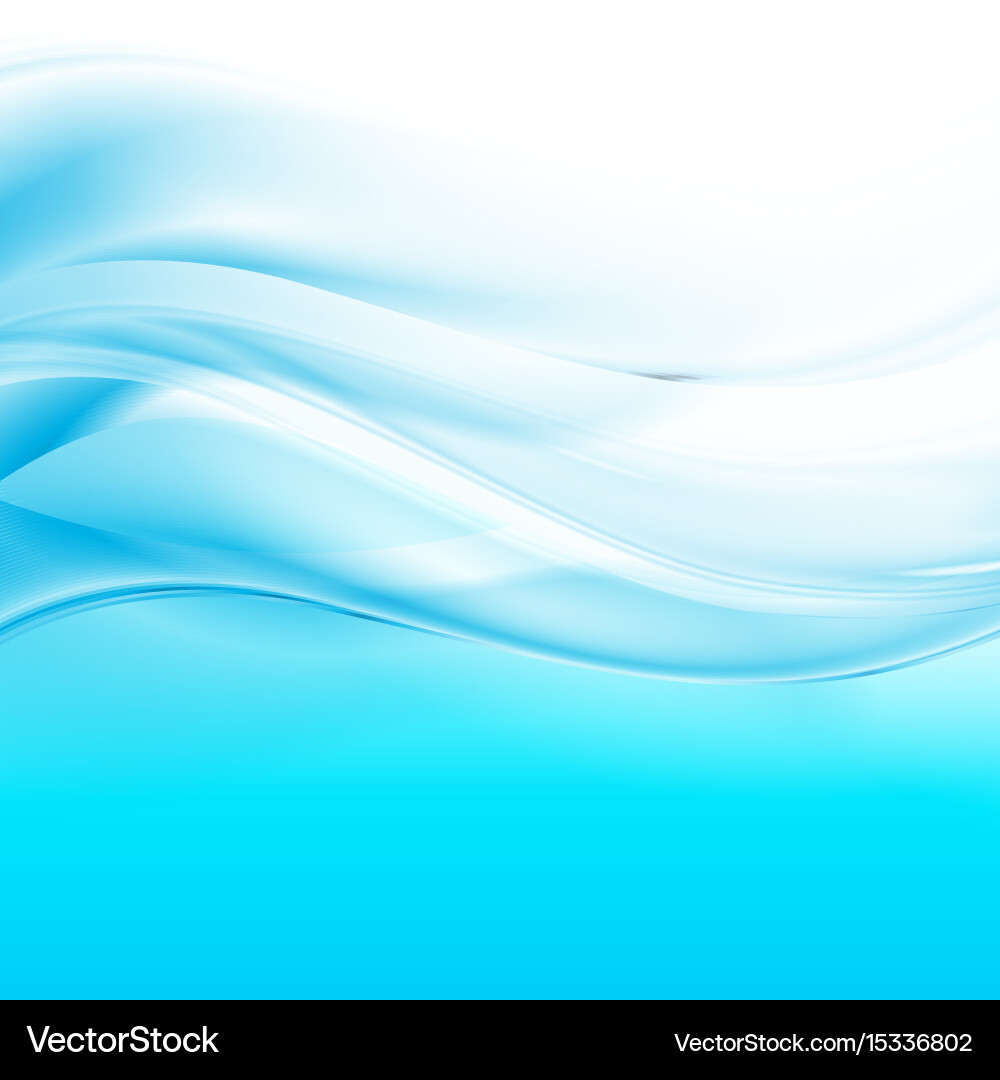 Abstract Blue Wave Background Royalty Free Vector Image