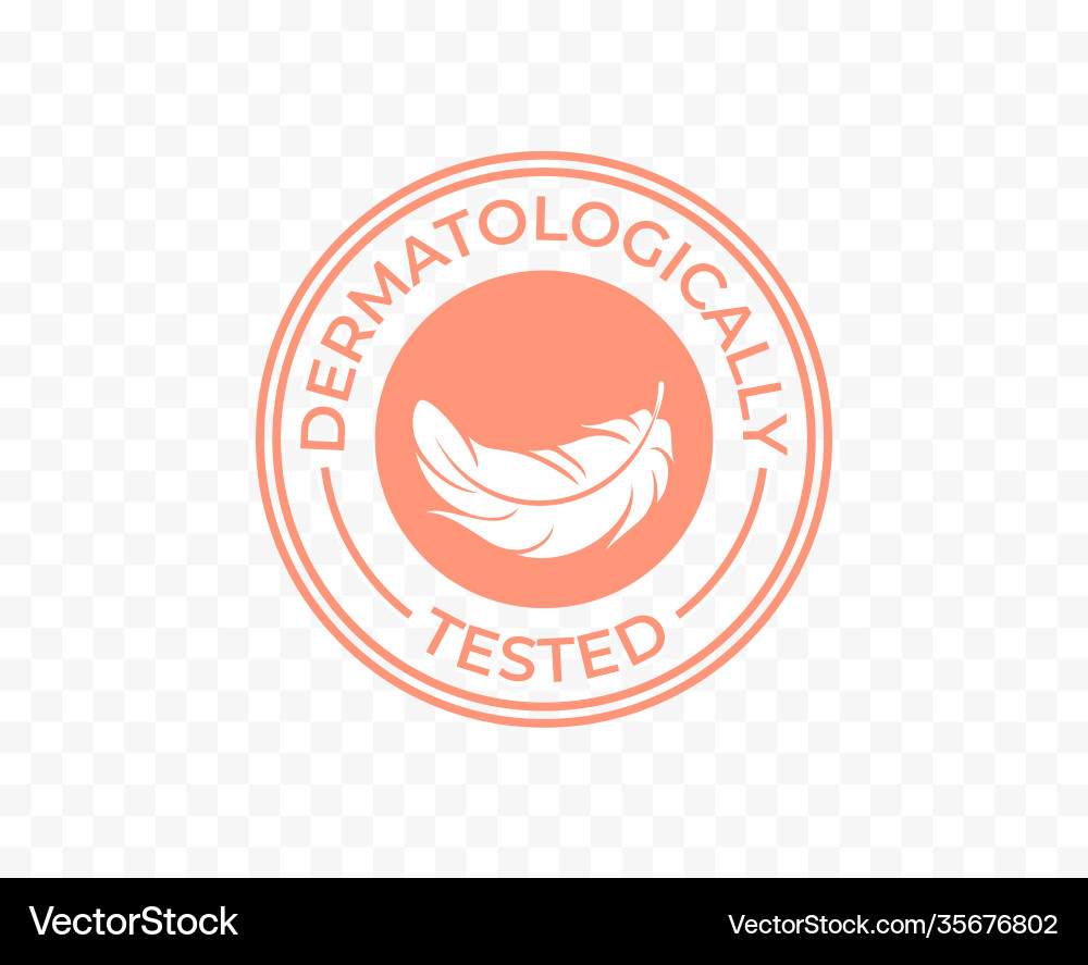 Dermatologisch getestet Icon Feuchtigkeitscreme Dermatologisch getestet Icon Feuchtigkeitscreme vektorbild