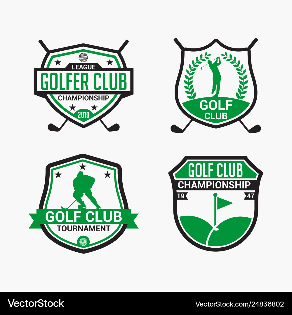 Golf Badge Template Vector Image
