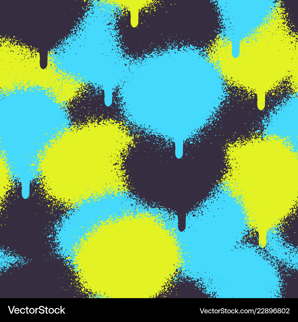 Graffiti Spray Paint Pattern vector image