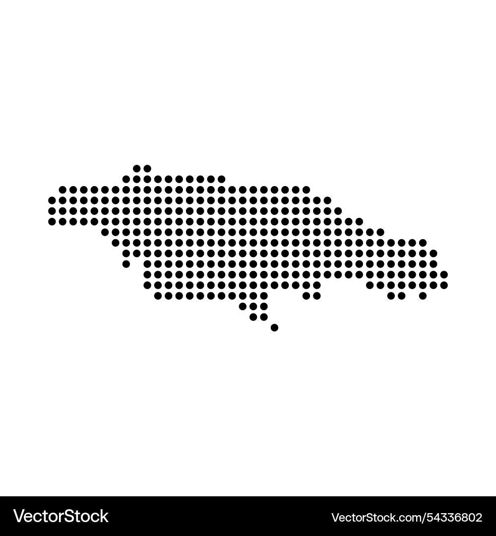 Jamaica Country Map Icon Royalty Free Vector Image