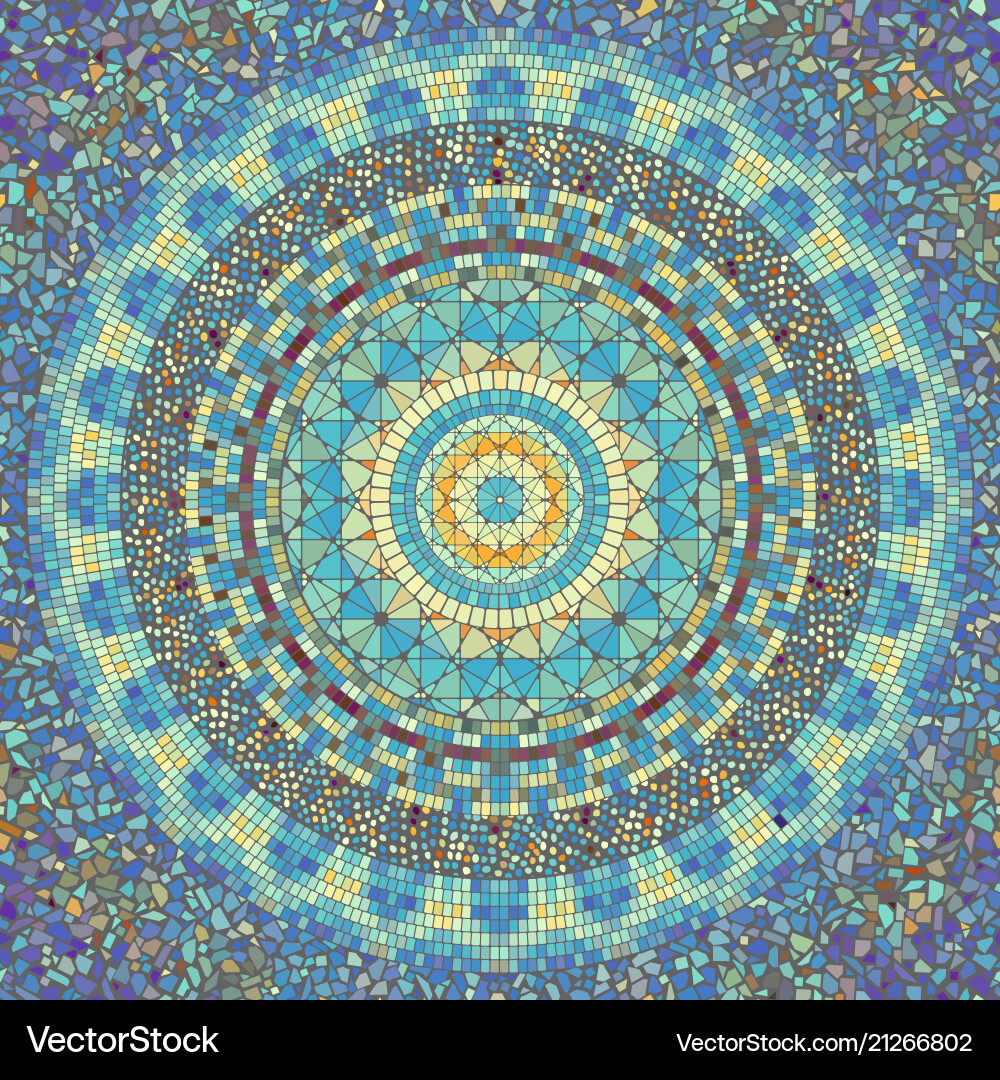 Seamless mosaic pattern Seamless mosaic pattern vector image