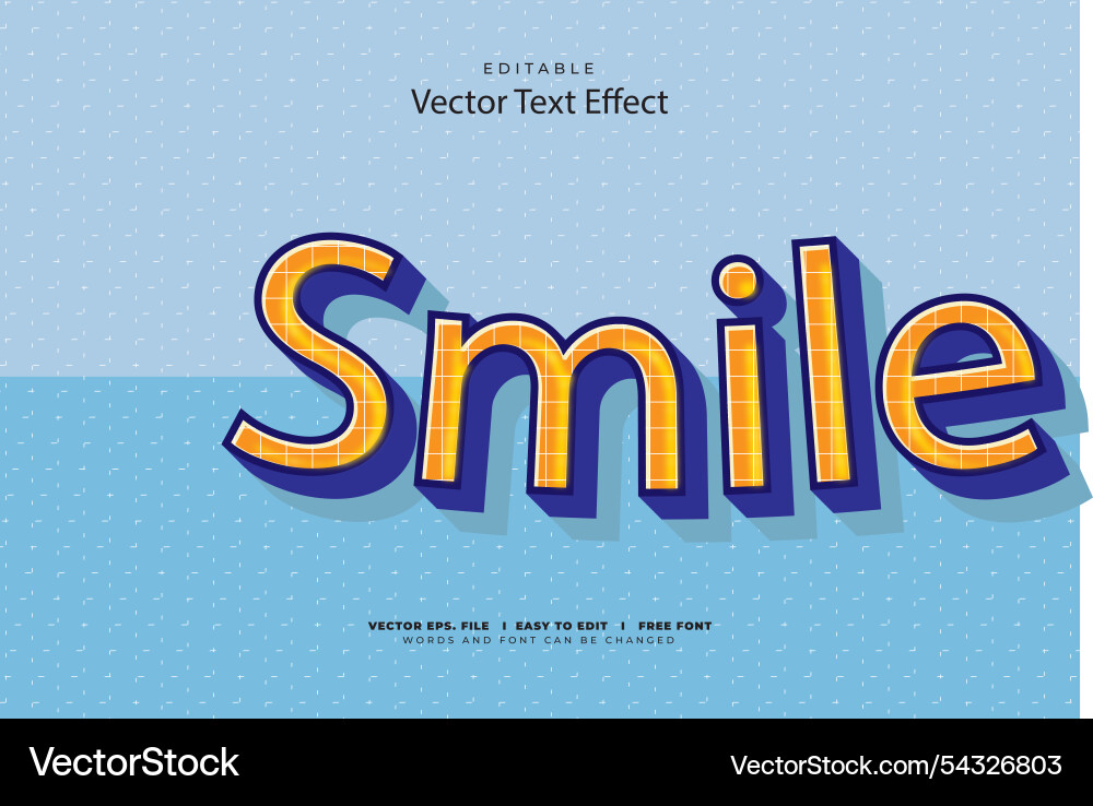 3d text effect editable 3d text effect editable vector image