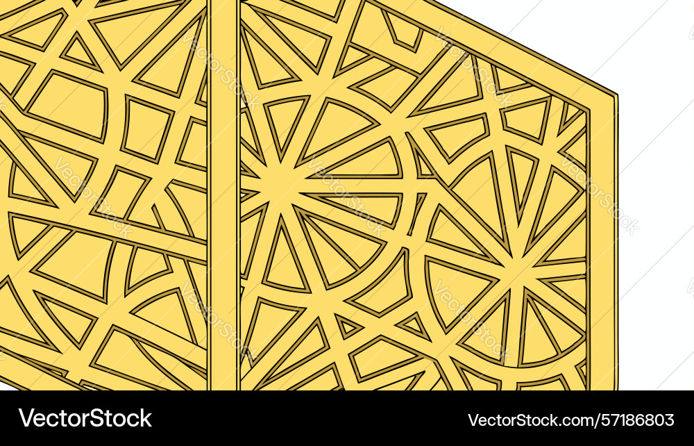 Abstract geometric pattern with interlocking vector image