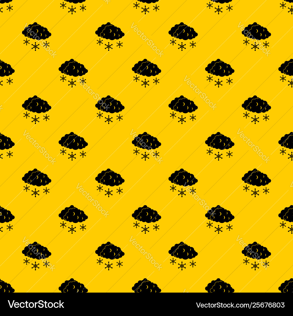 Clouds and snow pattern Clouds and snow pattern vector image