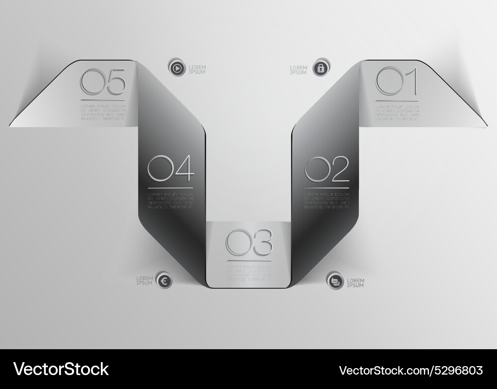 Design elements for options Vector Image