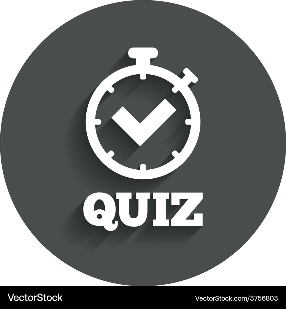 Quiz Timer Icon Vector Image