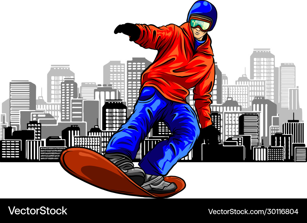 Malte Hand Skizze Snowboarder auf einem Grunge Malte Hand Skizze Snowboarder auf einem Grunge vektorbild