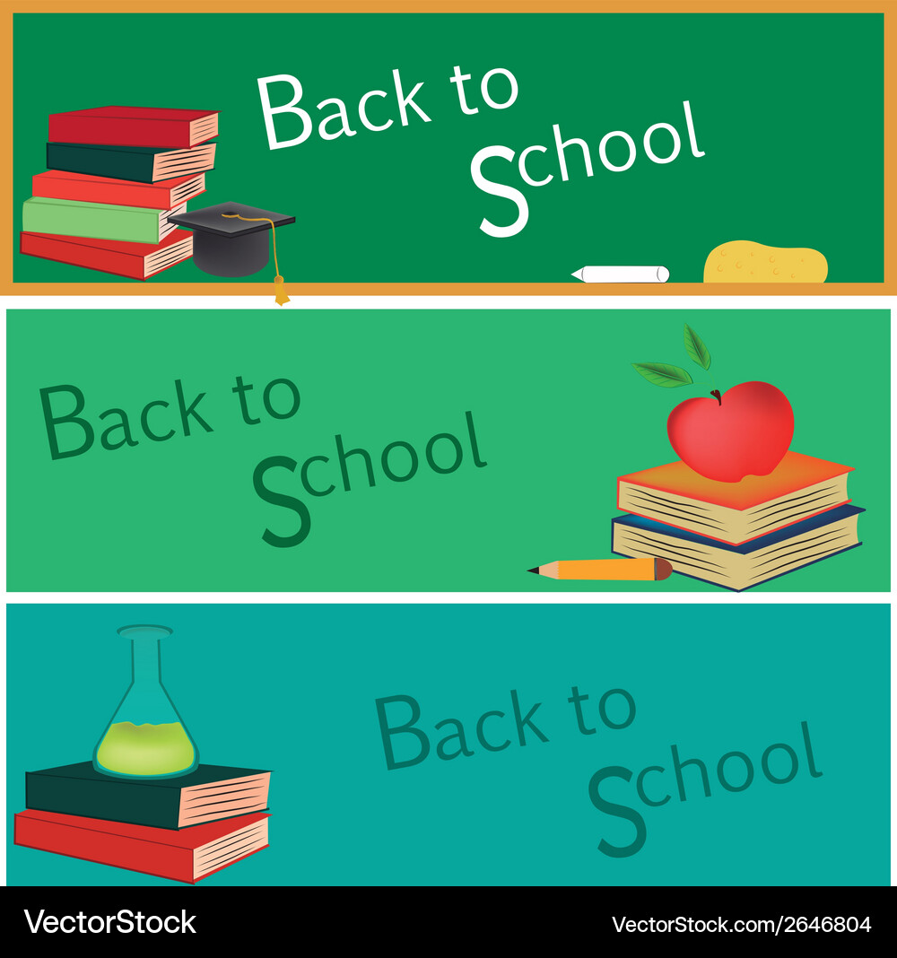 Three different board with color Vector Image
