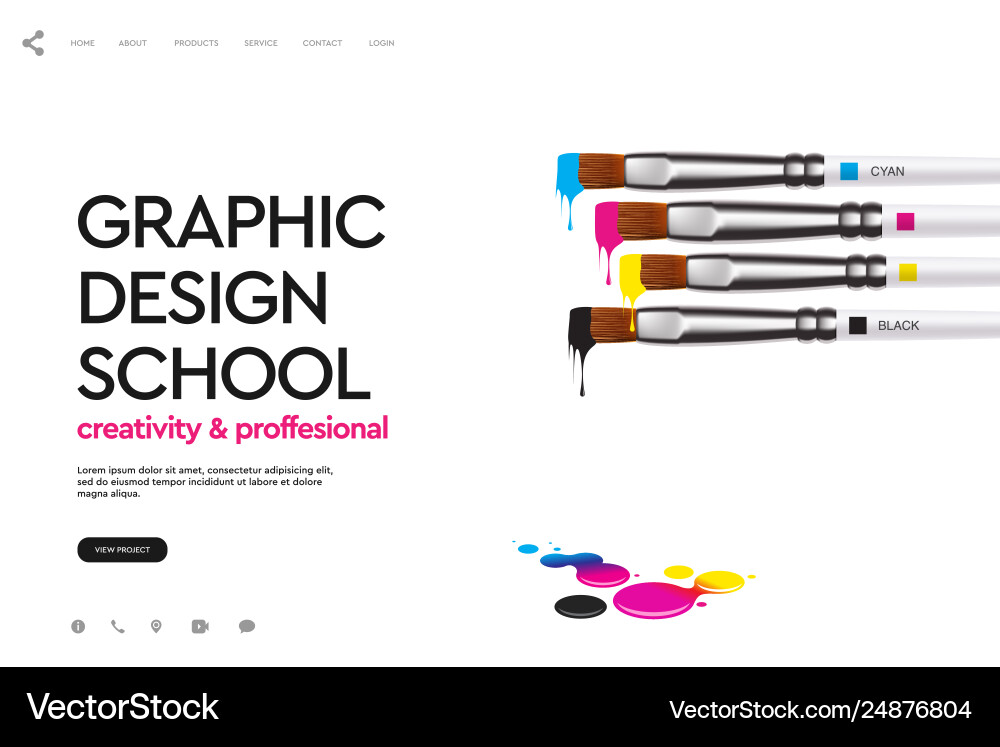 Web-Seiten-Designvorlage für Grafik Web-Seiten-Designvorlage für Grafik vektorbild