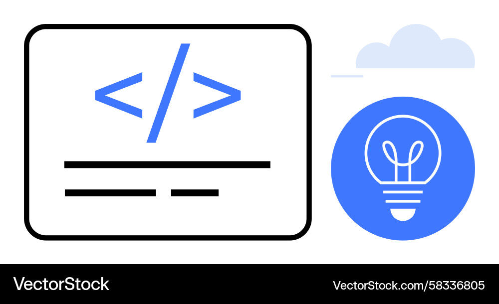 Coding Innovation Concept Vector Image