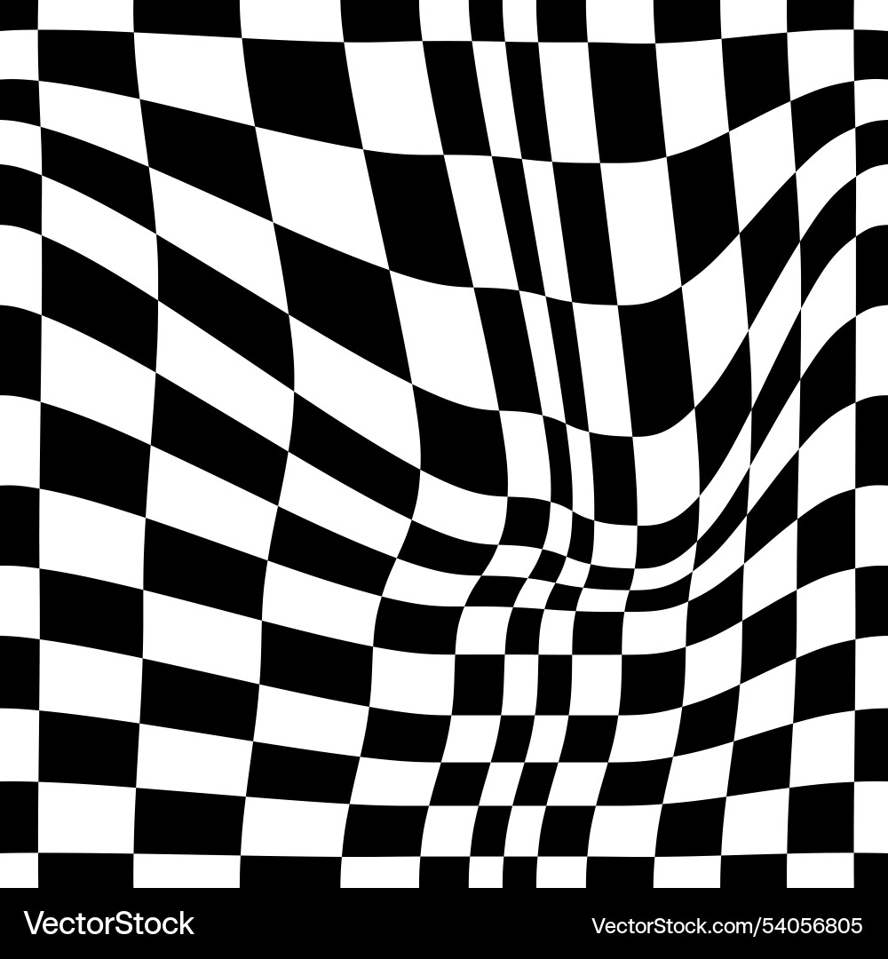 Psychedelic checkerboard pattern Psychedelic checkerboard pattern Vector Image