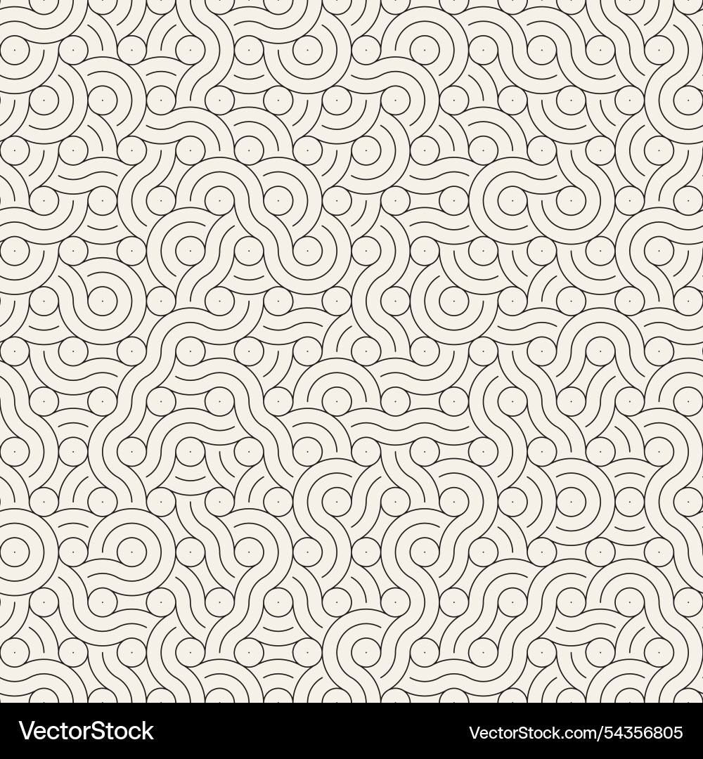 Seamless pattern repeating geometric elements Vector Image