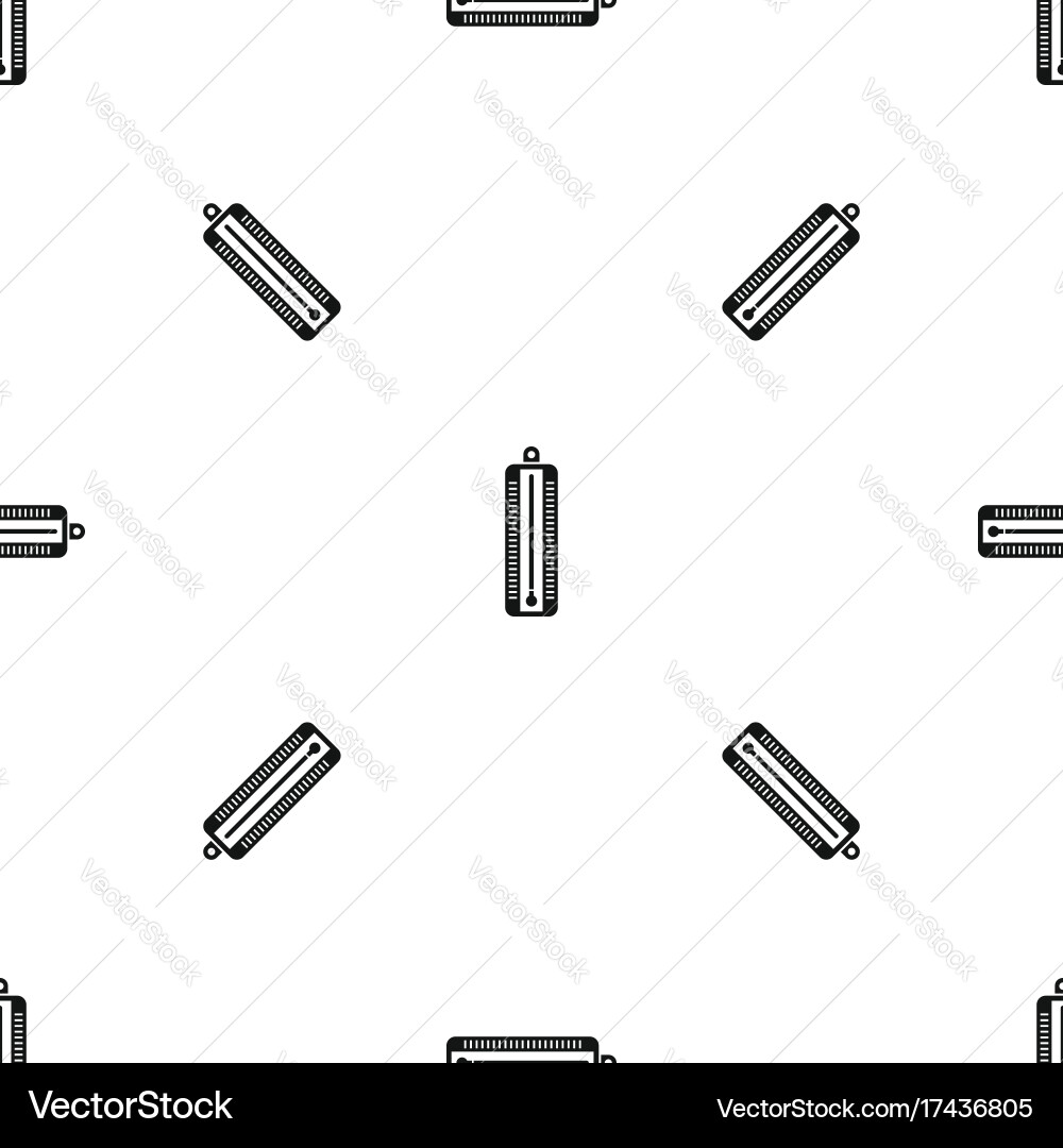 Thermometer indicates low temperature pattern Vector Image