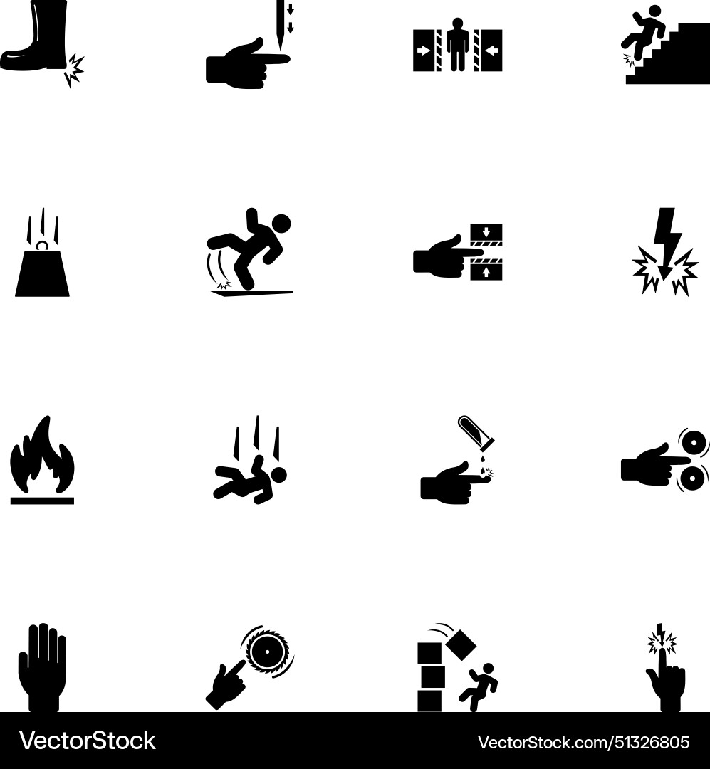 Warning signs icon - expand to any size change Vector Image