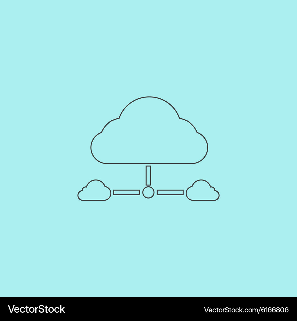Cloud computing concept Vector Image