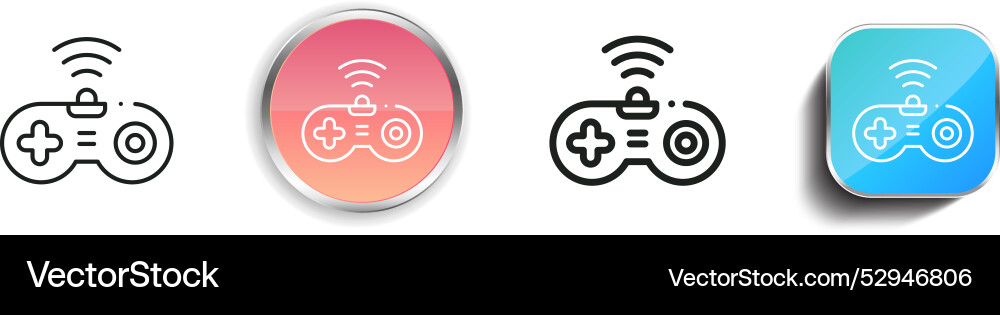 Computer-Symbol dünn linear regelmäßig und Taste Computer-Symbol dünn linear regelmäßig und Taste vektorbild
