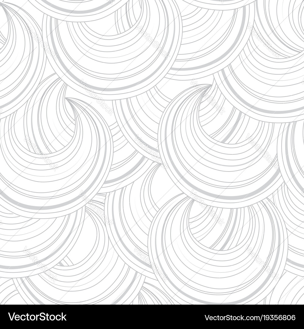 White Circle Line Abstract Pattern vector image