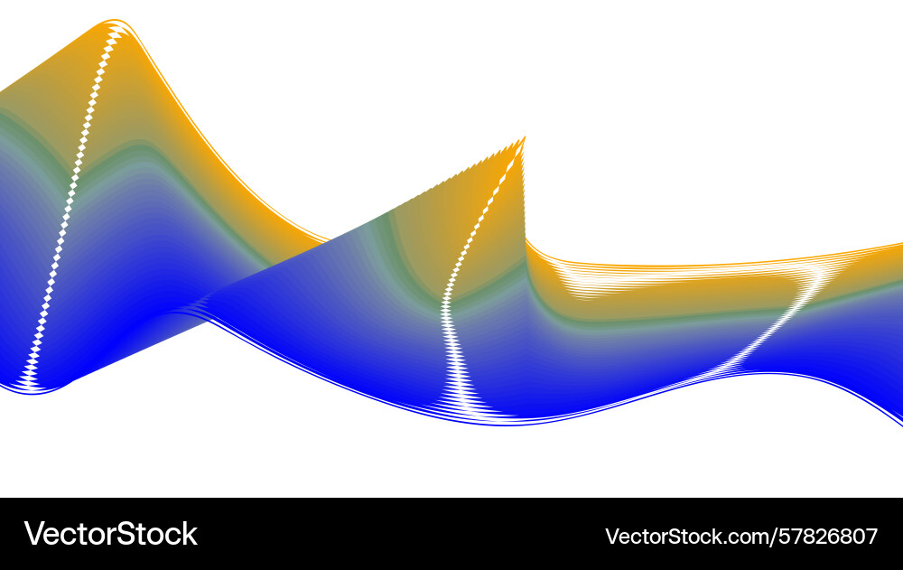 Blend wavy curved abstract design gradient Vector Image