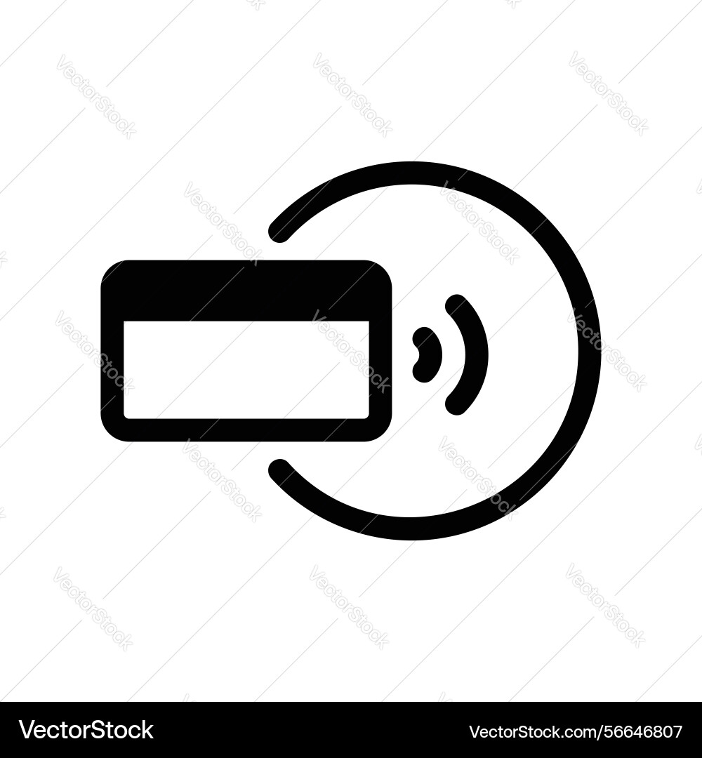 Card with wireless signal and circular arrows Card with wireless signal and circular arrows vector image