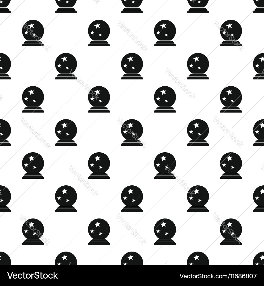 Magic ball pattern simple style Vector Image